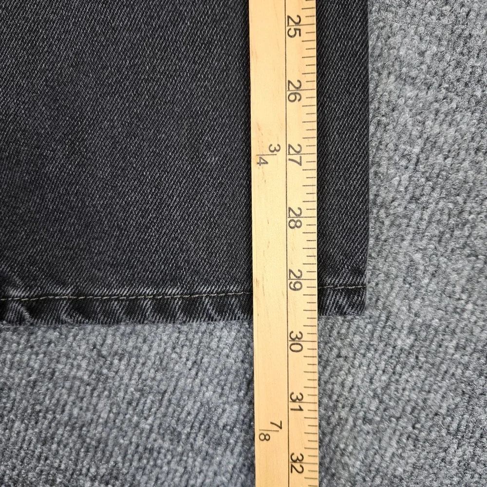 Levis 505 Jeans Men 36x32 (34x30) Dark Wash Black Regular Fit Straight Leg Denim